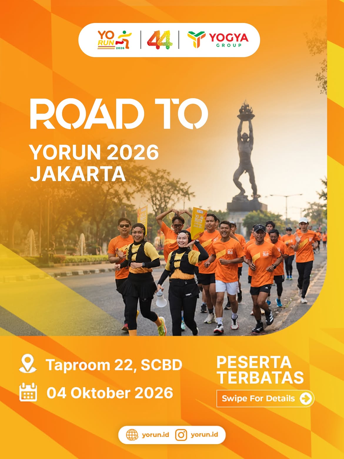 Banner Road to YoRun 2026 Jakarta